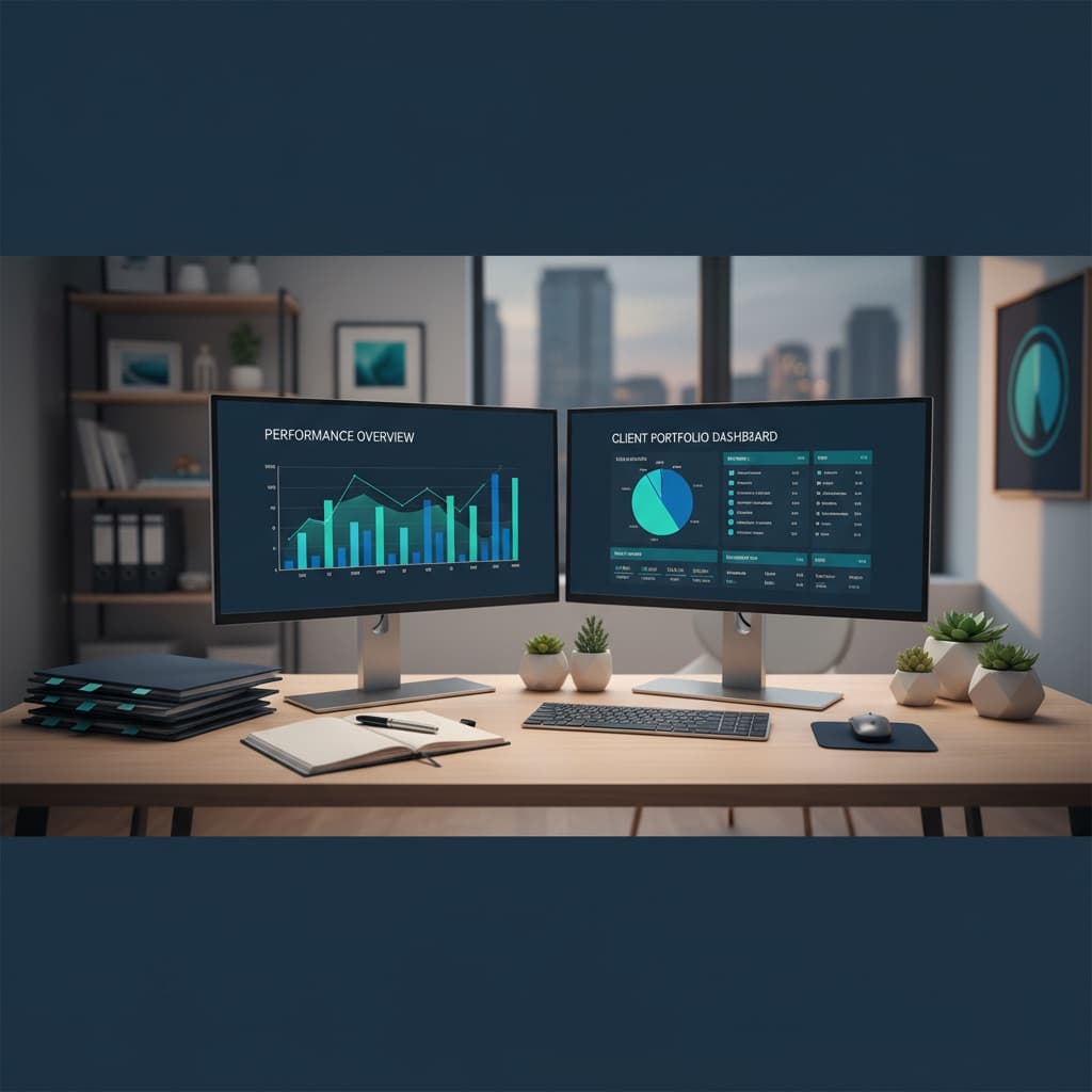 Financial Services & Insurance virtual assistant workspace